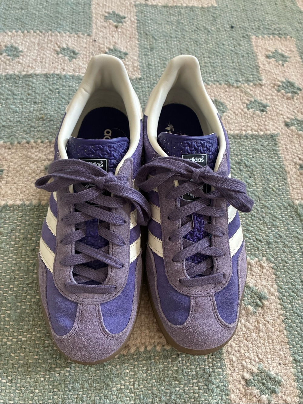 adidas Women's Purple Suede Gazelle Sneakers